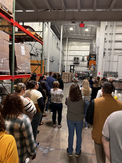 Leadership Lycoming touring a warehouse