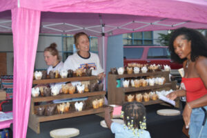 Vendor selling snacks