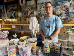 Vendor selling candy