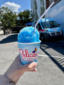 Pelican's Snoballs ice cream